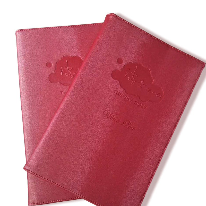 Pu Leather 8.5x11 Inch A4 Restaurant Menu Cover Faux Leather Menu Folder