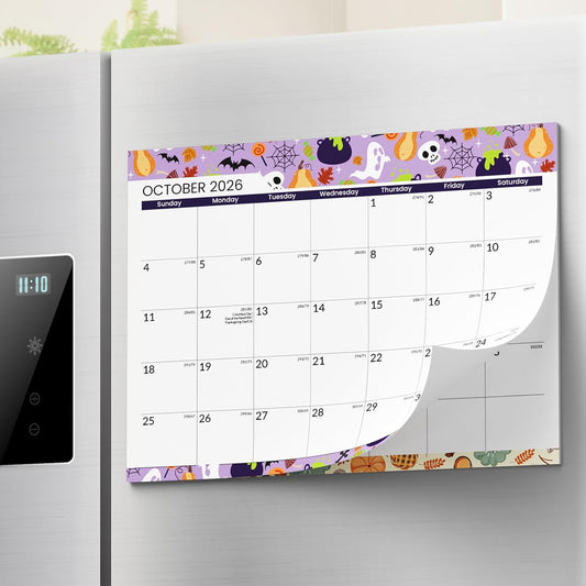 Custom Magnetic Calendar Printing, Wholesales Printing factory, Calendar for Refrigerator Fridge Calendar Magnet  for Family