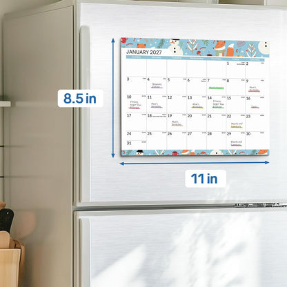 Custom Magnetic Calendar Printing, Wholesales Printing factory, Calendar for Refrigerator Fridge Calendar Magnet  for Family