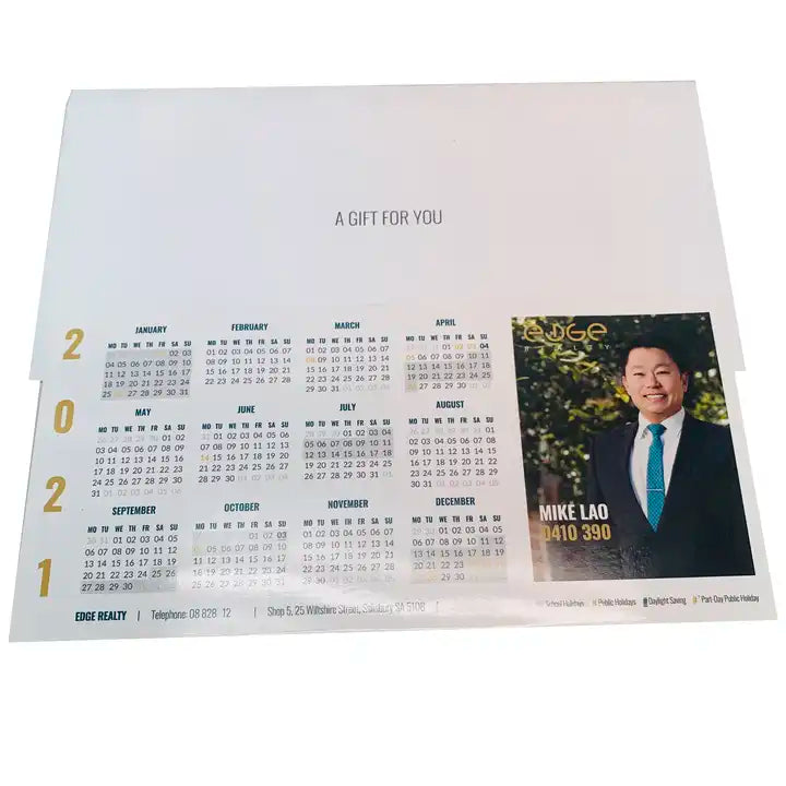 Custom print Business Magnetic Calendar magnet sticker