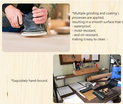 Custom Engraved Cover Deluxe Stylish Restaurant Menu Folder High Quality Elegant Menu Holder Hardcover Wooden Menu Holder